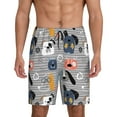 thumbnail image 1 of Fotbe Dog Pantalones Cortos de Pijama para Hombre, Ropa de Dormir, Pantalones de Pijama Cortos para Hombre-3X-Large, 1 of 6