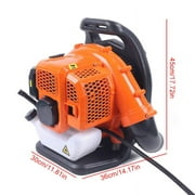Miumaeov Backpack Leaf Blower 42.7cc 2 Stroke Backpack Blower Leaf Blower High Performance Gas Powered Commercial Electric Gasoline Blower Snow