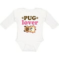 thumbnail image 3 of Inktastic Pug Lover Dog Girls Long Sleeve Baby Bodysuit, 3 of 5