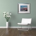 thumbnail image 3 of Trademark Fine Art 'Boundary Bay Sunset 2' Canvas Art by Pierre Leclerc, White Matte, Silver Frame, 3 of 4