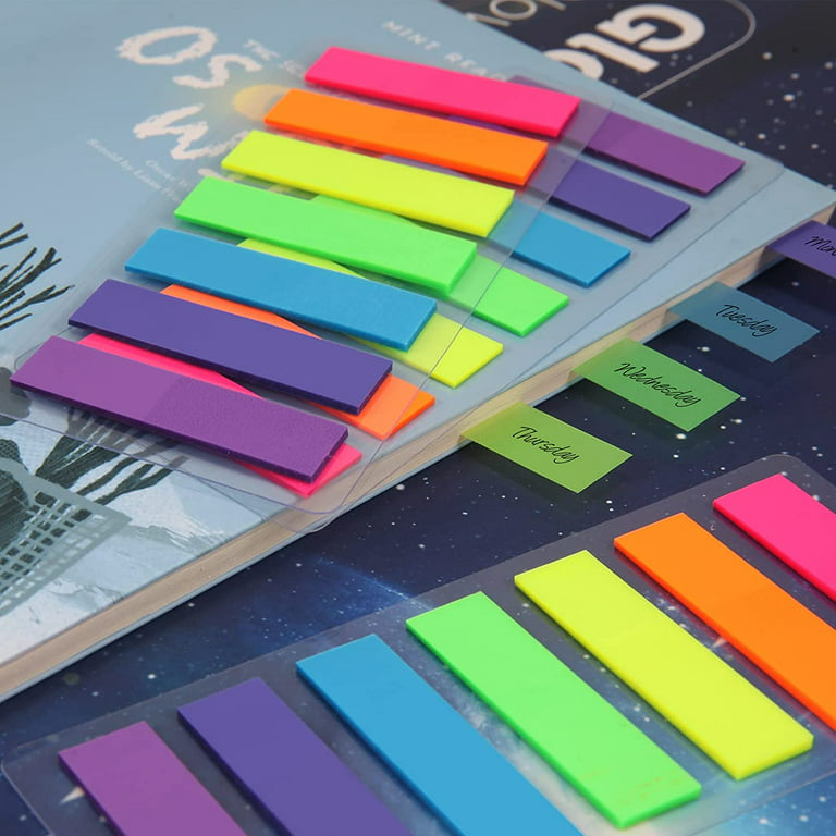 Color Coordinated Self Adhesive Index Notes Sticky Notes, Finger Notes,  Index Tabs, Self Adhesive Memo Notes, Bookmarks Highlight Notes 