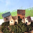 thumbnail image 5 of 4 Pieces Miniature Fairy Garden Stone House - Mini Fairy Cottage House For Garden & Patio Decoration - Accessories For Home Decoration Outdoor DéCor (4 Stone House), 5 of 6