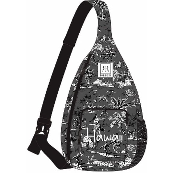 Robin Ruth Hawaii Off Shoulder Backpack in Black
