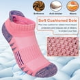 thumbnail image 2 of G&Y Women's Athletic Running Socks, Multicolor Patchwork, 5-Pack, Size 9-11, 2 of 7