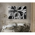 thumbnail image 2 of PixonSign Canvas Print Wall Art Set Abstract Flowers and Vine Botanical Plants Illustrations Modern Art Alternative Dramatic Dark Black and White for Living Room, Bedroom, Office - 16"x24"x2, 2 of 5