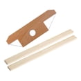 thumbnail image 3 of Herramienta de corte de arcilla, cortador de bisel de alambre con riel guía, mango de madera portátil para alfareros aficionados, corte de, 3 of 9