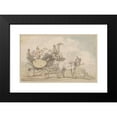 thumbnail image 2 of Thomas Rowlandson 14x11 Black Modern Framed Museum Art Print Titled - A Carriage Party (ca. 1780-1825), 2 of 5