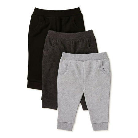 

Garanimals Baby Boys Basic Terry Jogger Pants 3-Pack Sizes 0/3M-24M