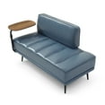 thumbnail image 5 of Miniyam 55" PU Leather Upholstered End of Bed Bench With 360-degree Swivel Side Table,Gray, 5 of 9