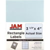 "JAM Paper Shipping Address Labels, Large, 3 1/3"" x 4"", Baby Blue, 120/pack"