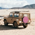 thumbnail image 5 of Haiem Spare Tire Cover , Wheel Cover with Colorful Donuts 1 printed, Camper Spare Tire Cover Fit for Jeep Wrangler Rv SUV Truck Travel Trailer-15 inch, 5 of 8