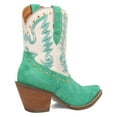thumbnail image 4 of Dingo Womens Rodeo Queen Embroidered Studded Snip Toe Pull On Cowboy  Ankle, 4 of 9
