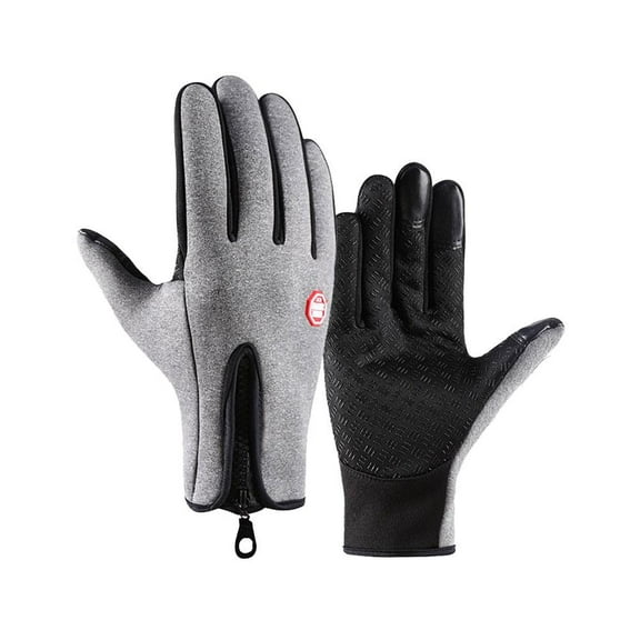 QHUDLV Winter Touchscreen Gloves, Waterproof Anti-Slip Warm Outdoor Cycling Driving Gloves, One Pair
