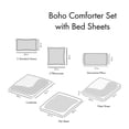 thumbnail image 3 of GTNSHUAI 8-Piece Comforter Set Bed-in-a-Bag with Bed Sheets, Queen, Aqua, 3 of 6