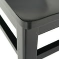 thumbnail image 2 of Noble House Stanton Farmhouse Rubberwood Dining Chairs, Set of 4, Matte Black, 2 of 6