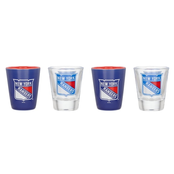 New York Rangers Four-Pack Shot Glass Set