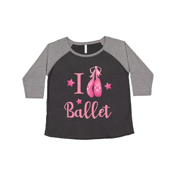 Inktastic I Love Ballet Women's Plus Size T-Shirt