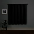 thumbnail image 6 of (3 pack) Eclipse Phoenix Solid Blackout Curtain Rod Pocket Panel, Set of 2, Black, 37"W x 63"L, 6 of 13