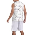 thumbnail image 2 of Naloa Rabbit Eating Basketball Jersey Reversible Men's Mesh Athletic Sports Shirts Training Practice S-4XLSmall, 2 of 6