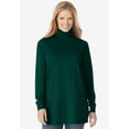 thumbnail image 4 of Woman Within Plus Size Perfect Printed Long-Sleeve Turtleneck Tee, 4 of 4