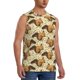 thumbnail image 2 of Fotbe Cute Squirrel with Green Leaves Men's Camiseta sin Mangas Estampada para Hombres, Playera Casual para Gimnasio, Entrenamiento, Playa-Medium, 2 of 7