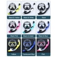 thumbnail image 3 of Free Diving Snorkeling Mask Panoramic High Clear Swimming Goggles Tempered Glass with Nose Cover Adult, 3 of 8