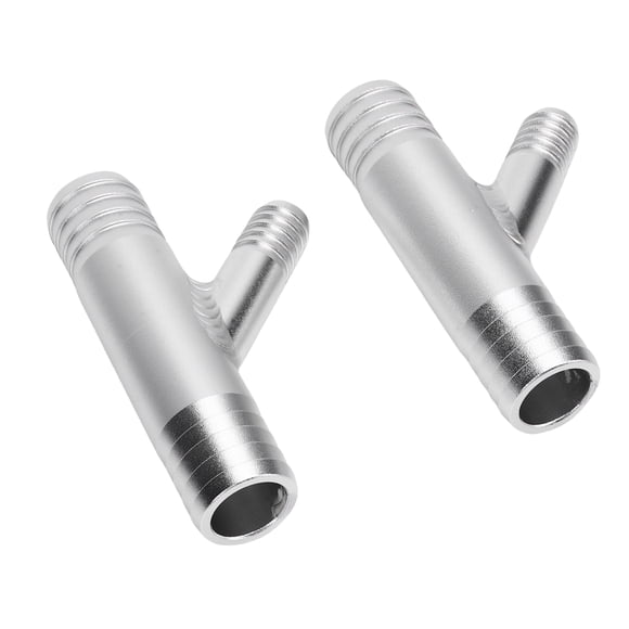 Cab Heater Y Fitting, 1 Inch To 5/8in Rugged Aluminum Heater Hose Repair Kit Y Connector Stable Connection with Hose Clamp for UTV  SXS