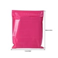 thumbnail image 2 of Billuyoard 100 Uds bolsa adhesiva rosa bolsas múltiples buen sellado gran capacidad saco duradero a prueba de roturas correo de mensajería Almacenamiento y organización del hogar Rosa 17*30 CM, 2 of 6