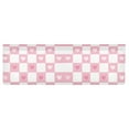 thumbnail image 6 of Yayeee Kitchen Valance Rod Pocket 54" x 18" Living Room Window Curtain, Pink Checkered Heart, 6 of 6