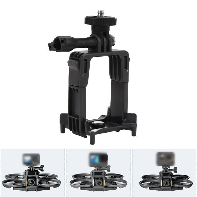 Soporte de Cámara de Acción de Drones, Soporte de la Cámara de Acción de Drones Soporte de Montura de Dualista Dual Liviano Liviano para Aire Libre