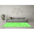 thumbnail image 3 of Ahgly Company Indoor Rectangle Abstract Green Modern Area Rugs, 4' x 6', 3 of 4