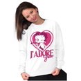thumbnail image 5 of French Betty Boop Kiss J'Adore You Women Plus Size Sweatshirt Brisco Brands 5X, 5 of 6