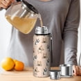 thumbnail image 4 of 20 Oz French Bulldog Dog Coffee Tumbler Double Wall Insulated Stainless Steel Water Bottle | Metal Reusable Thermoses Flask with Cup Cap | Leak & Sweat Proof with Anti-Dust Lid, 4 of 7