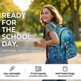 thumbnail image 6 of DISNIMO Kids Backpack for Girls Peacock Printed 17" Lightweight School Backpack with Padded Straps and Multiple Pockets Elementary Middle Bookbag, Back to School Gifts, 6 of 7