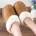 thumbnail image 3 of Pantuflas de mujer con espuma viscoelástica, esponjosas, suaves y cálidas, para casa, 3 of 5