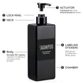 thumbnail image 3 of Dispensador de champú y acondicionador Segbeauty, 500 ml, paquete de 3, 3 of 7