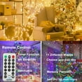 thumbnail image 4 of Color Changing Christmas Lights, 66ft 200LED Fairy Lights 11 Modes Warm White to Multicolor , Connectable Waterproof Remote Control Twinkle Lights for Christmas Decorations, 4 of 7