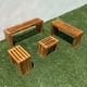 thumbnail image 5 of Sala de Jardín o Terraza para Exterior para hasta 6 personas, Estilo Vintage De Madera Durable, Resistente al Sol y Lluvia. D4 Moderno, 5 of 7