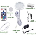 thumbnail image 3 of RGB Color Changing LED Under Cabinet Lights Kit for Kitchen Counter Wardrobe Counter Furniture Ambiance Christmas Decor Lighting, 3 of 5