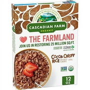 Cascadian Farm Organic Cocoa Crispy Rice Cereal, 12 oz