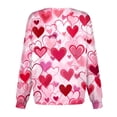 thumbnail image 5 of Valentine's Day Scrub Jacket for Women Funny Love Heart Printed Snap Front Long Sleeve Nursing Uniform Workwear Jacket with Pockets 2026 Pink 3XL, 5 of 5