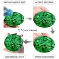 thumbnail image 2 of FMSHPON Happy St. Patrick's Day Clover Set of 6 Round Coaster for Drinks, Absorbent Ceramic Stone Coasters Cup Mat with Cork Base for Home Kitchen Room Coffee Table Bar Decor, 2 of 6