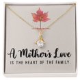 thumbnail image 3 of To My Mom A Mothers Love is The Heart of The Family Alluring Ribbon Necklace Message Card, 3 of 7