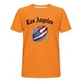 thumbnail image 2 of UVEASISHA Football T Shirts for Men Game Day Short Sleeve Crewneck Graphic Tees Big and Tall Casual Slim Fit Workout Shirt Fashion Streetwear Tshirts Orange L, 2 of 6