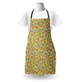 thumbnail image 3 of Herringbone Apron, Herringbone Style Inspired Illustration in Simple Colorful Polygon Pattern, Unisex Kitchen Bib with Adjustable Neck for Cooking Gardening, Adult Size, Multicolor, by Ambesonne, 3 of 4