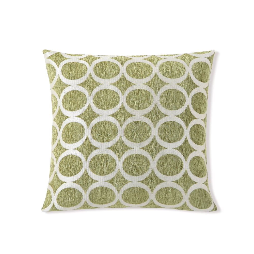 Green Decorative Removable Sofa Throw Pillow Cover 20' x 20", with