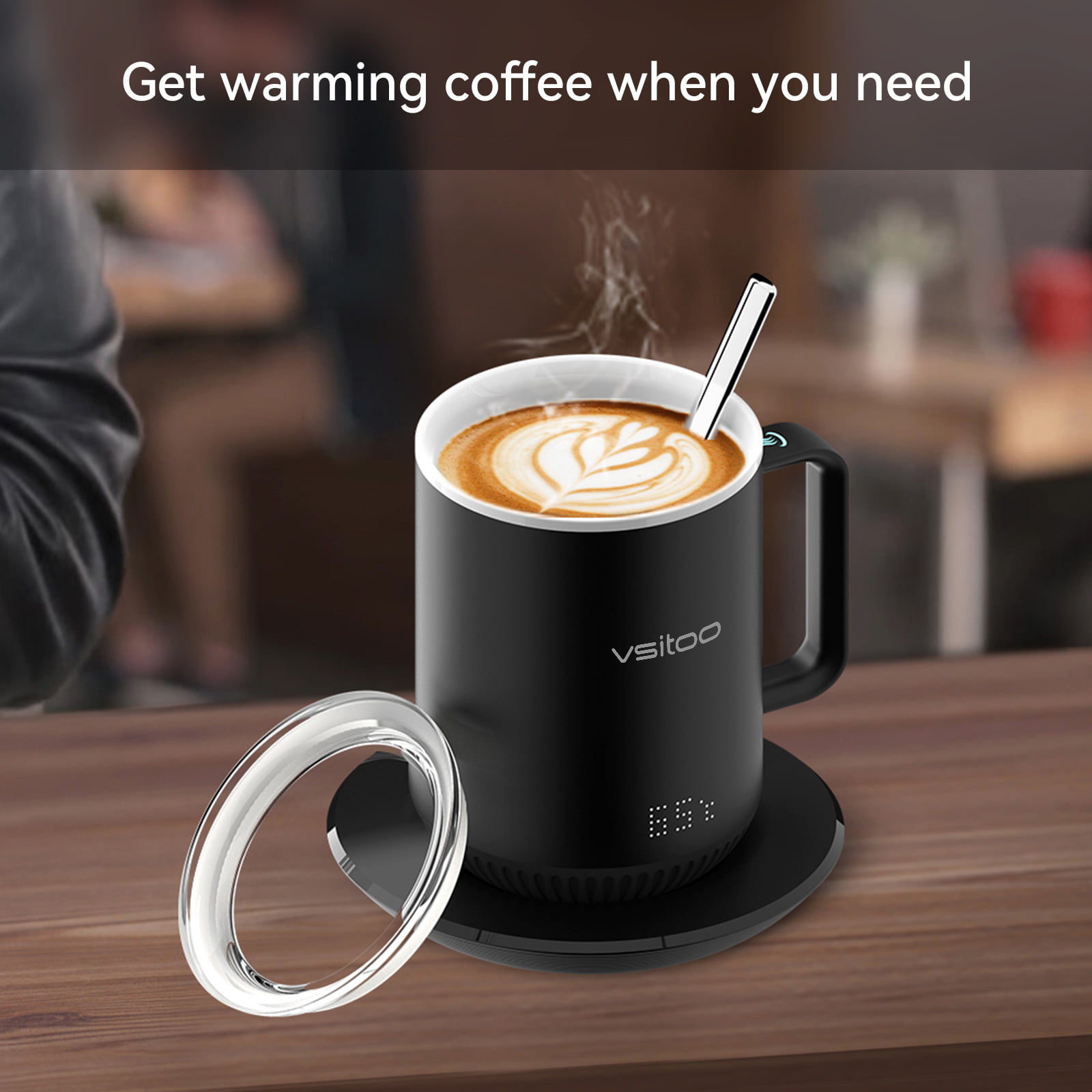 Smart Coffee Mug Keeps Coffee Hot All Day