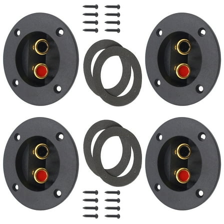 4 Pcs Subwoofer Terminal Audio Junction Box Speaker Fix