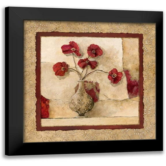 Olson, Charlene 12x12 Black Modern Framed Museum Art Print Titled - Cinq Pavos