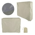 thumbnail image 4 of Table Dustproof Cover, Table Tennis Table Dust Cover Beige 190 Silver Coated Polyester Taffeta Waterproof Weather Resistance  For Patio, 4 of 8